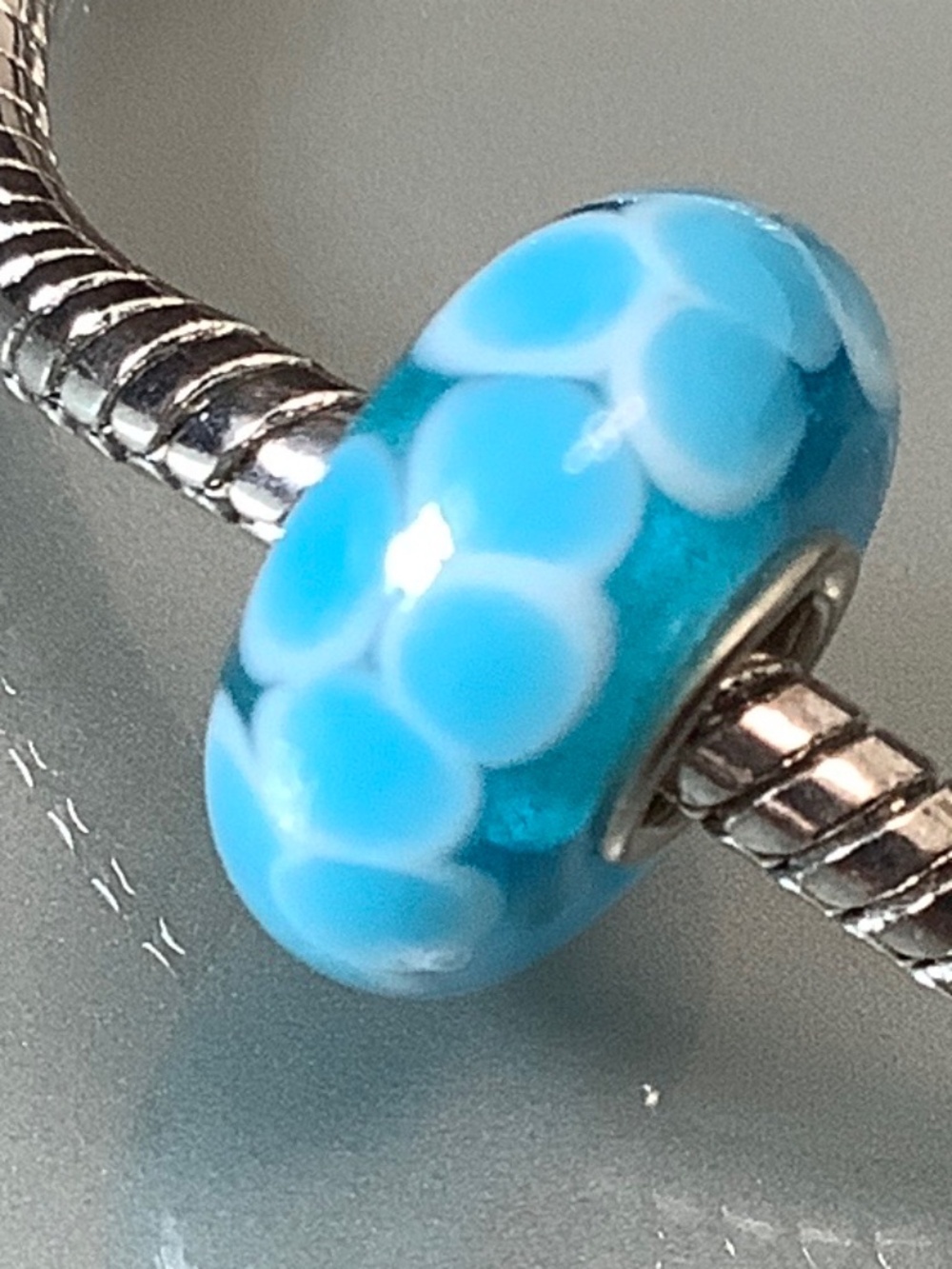 New Murano Glass Charm/Bead for Snake Chain Bracelet or Necklace
